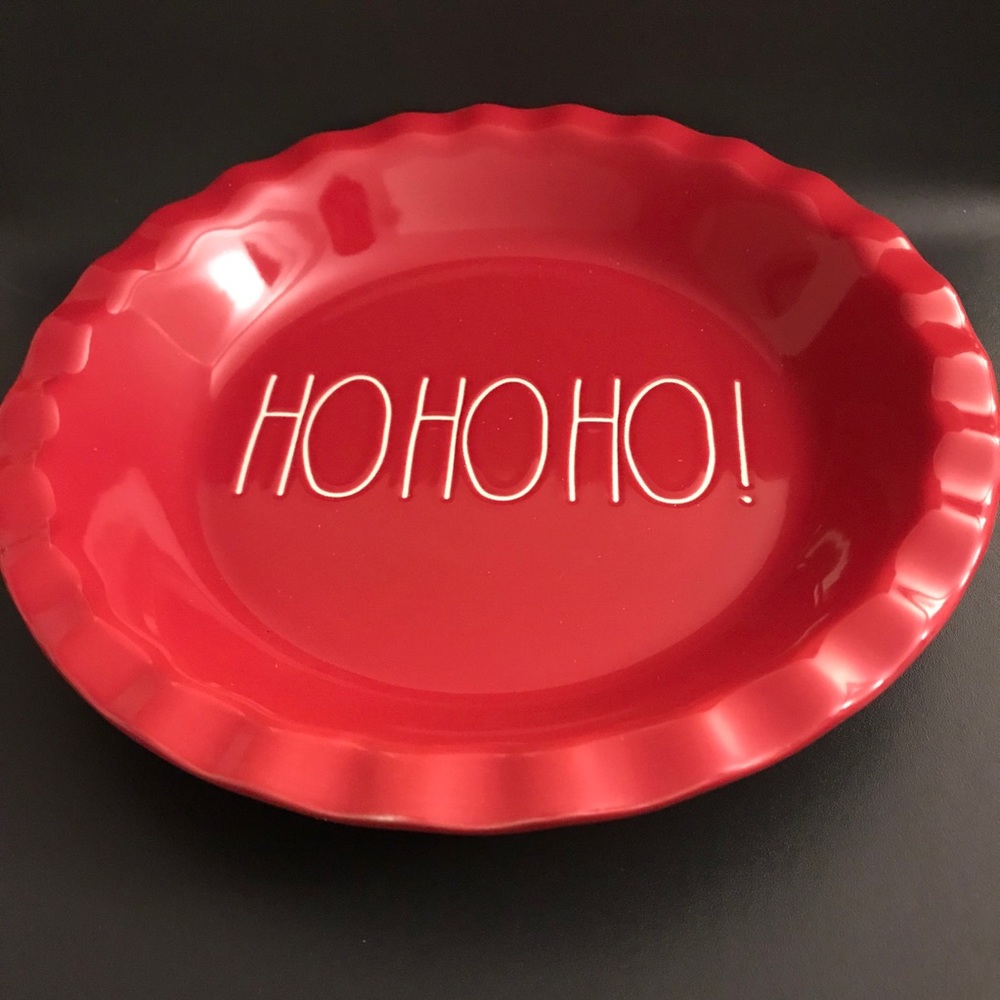 Rae Dunn Ho Ho Ho Pie Plate